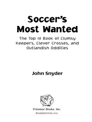 cover image of Soccer's Most Wanted™